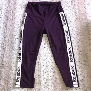Reebok purple athletic legging